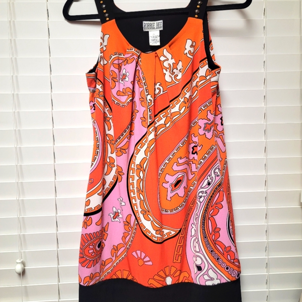 Robbie Bee banded bottom mini dress, Size S